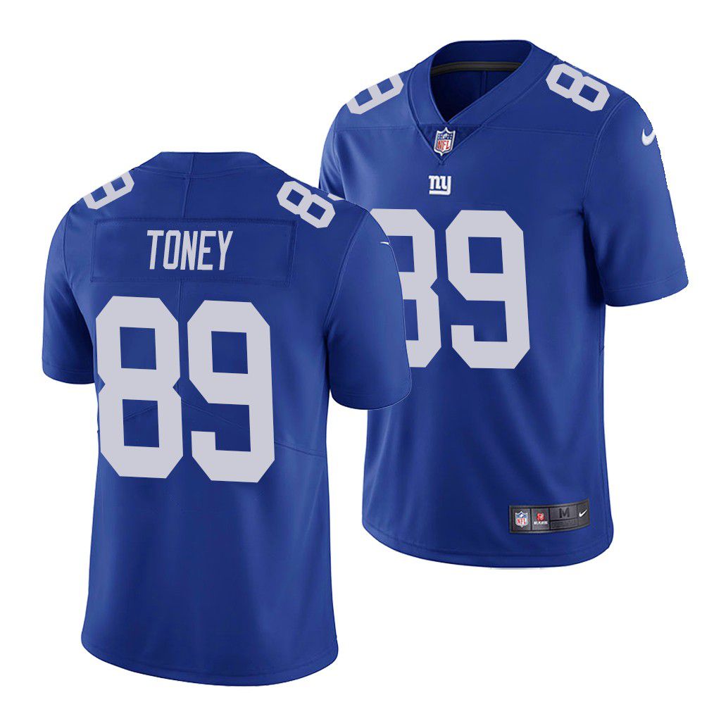 Cheap Men New York Giants 89 Kadarius Toney Nike Royal Vapor Limited NFL Jersey